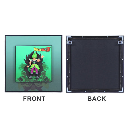 3D Broly From Dragon Ball Decorative Wall Frames – 40x40 cm | Dynamic Superhero Wall Art for Collectors - Jaiman Toys