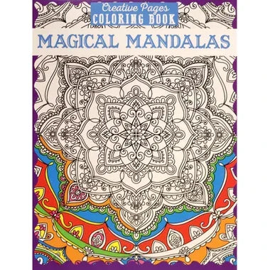 Magical Mandalas: Color Your Way to Calm (Creative Pages by Page Publications – Includes Coloring - Jaiman Toys