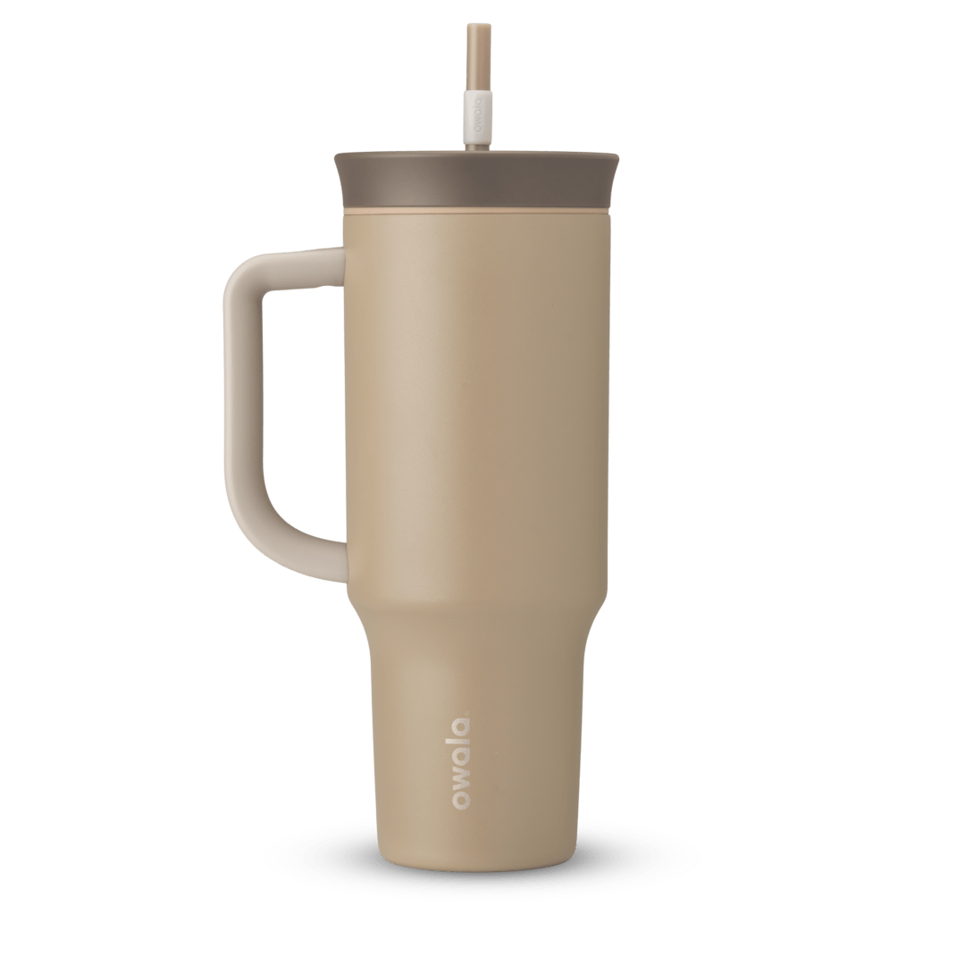 Owala FreeSip 40oz (1.18L) Insulated Tumbler with Handle & Straw | Stainless Steel Travel Mug