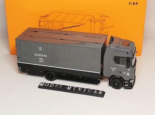 GCD 1:64 Black Bird Scania S730 Transport Truck Diecast Model | All Metal Car Carrier Vehicle Collectible