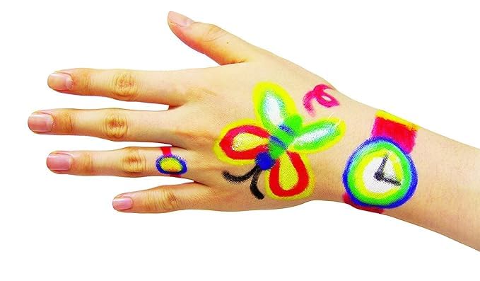 Face Painting Sticks for Kids (6 Color Set) – Washable Face Paint Crayons | Safe, Non-Toxic & Easy Twist-Up Colors | Party, Fancy Dress, Festivals & Halloween Makeup | Ages 4+