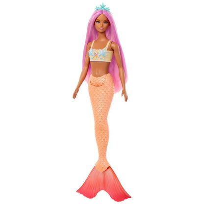 Barbie Mermaid Doll 3 with Fantasy Hair and Headband Accessories, Mermaid Toys with Shell-Inspired Bodices and Colorful Tails - Jaiman Toys