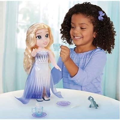 Disney Frozen - Frosty Elegance: Tea Time with Elsa &amp; Bruni Dolls Set Age 3+ - Jaiman Toys