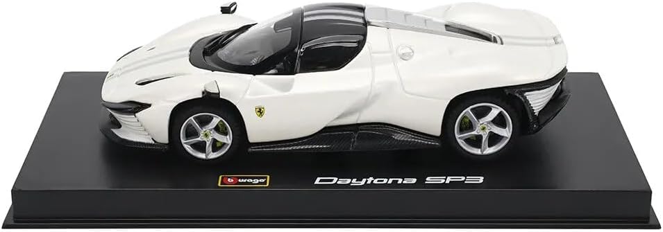 Bburago 1:43 Ferrari Daytona SP3 Diecast Model Car – Collectible Scale Car with Display Base