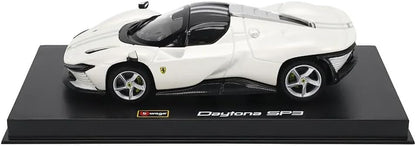 Bburago 1:43 Ferrari Daytona SP3 Diecast Model Car – Collectible Scale Car with Display Base