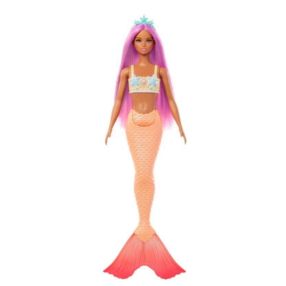 Barbie Mermaid Doll 3 with Fantasy Hair and Headband Accessories, Mermaid Toys with Shell-Inspired Bodices and Colorful Tails - Jaiman Toys