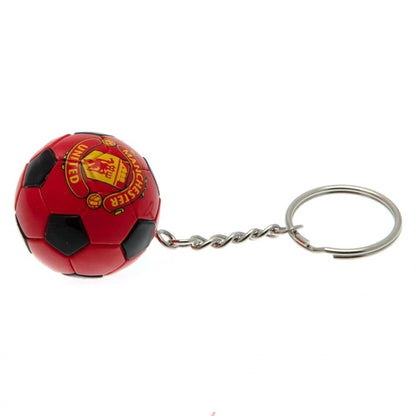 Manchester United F.C. Football Ball Keychain – Manchester United Logo Soccer Ball Keyring for Fans
