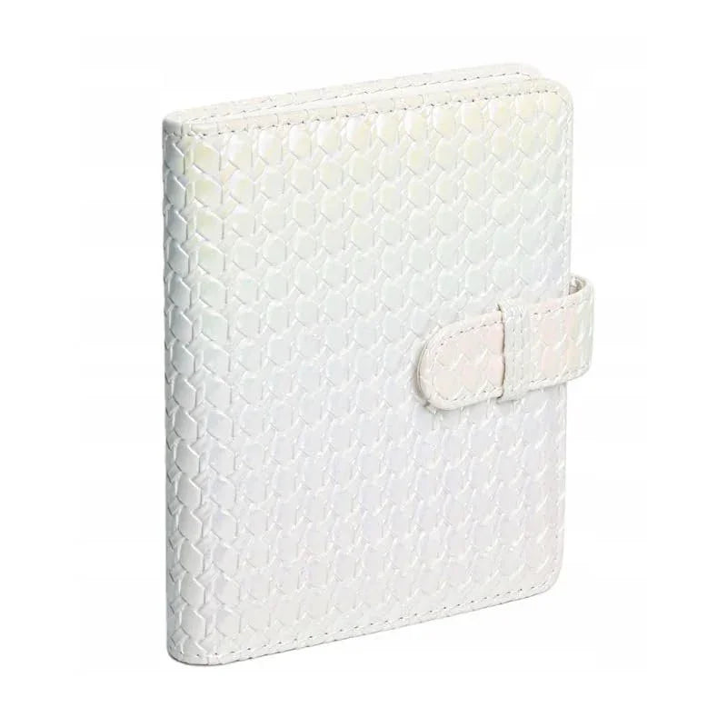 Iridescent PU Leather Case & Photo Album Set for Fujifilm Instax Mini 12 – Includes Carrying Case & 64 Sheets Photo Album (Clay White) - Jaiman Toys