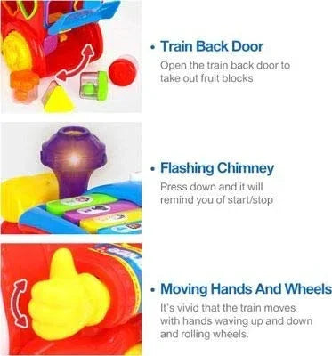 HOLA 556 Baby Toy Train With Lights and Music Learning Educational Toy - Jaiman Toys