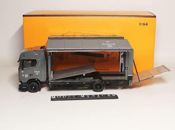 GCD 1:64 Black Bird Scania S730 Transport Truck Diecast Model | All Metal Car Carrier Vehicle Collectible