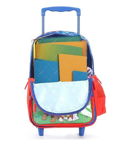 Striders Paw Patrol School Trolley Bag for Kids – 16 Inch Rolling Backpack with Wheels, Lightweight School Bag (Age 6–8 Years)