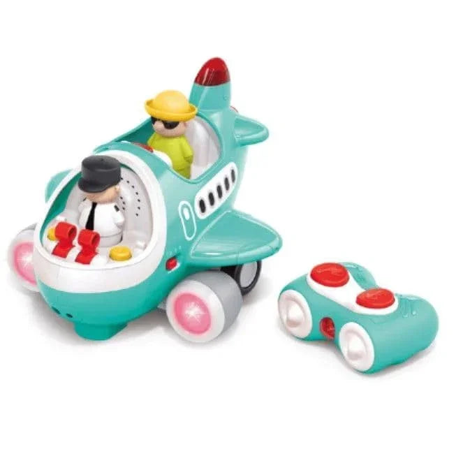 Control Airplane for Kids, with Remote Control Mode or Automatic Mode for Toddlers Musical with Lights, Electronic Moving Aeroplane, for Kids Age 18M+ - Jaiman Toys