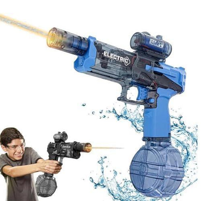 Kids Ultimate Battle Blaster Long Range Electric Water Blaster with Light,Squirt Guns Electric Water Gun Toy (Weal Walker Water Gun - Blue) - Jaiman Toys