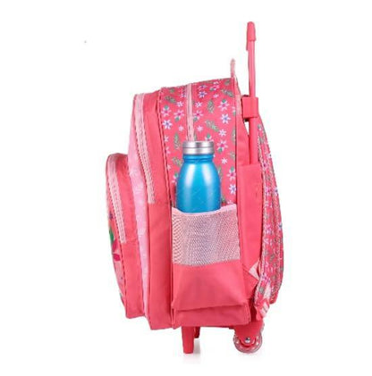 STRIDERS Barbie 18-Inch Trolley School Bag for Kids 9+ Durable Rolling Backpack for Girls Pink Cartoon School Bag - Jaiman Toys