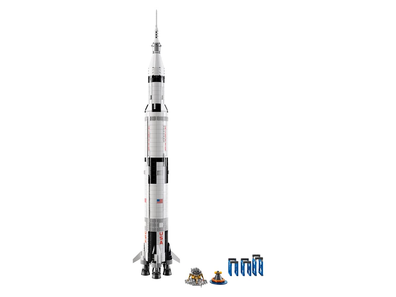 LEGO 21309 Ideas NASA Apollo Saturn V Building Set – Collectible Space Rocket Model for Adults (1969 Pieces)