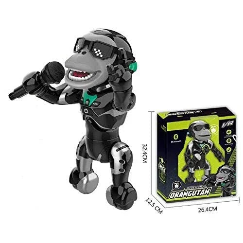 Intelligent Orangutan Gorilla Talking Interaction, Bluetooth, Singing &amp; More for Kids - Jaiman Toys