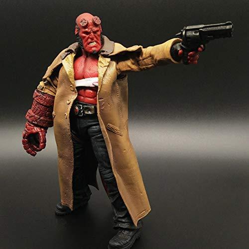 Wounded Hellboy Action Figure – Series II Movie Collectible with Samaritan Handgun (7 Inch)- High Quality