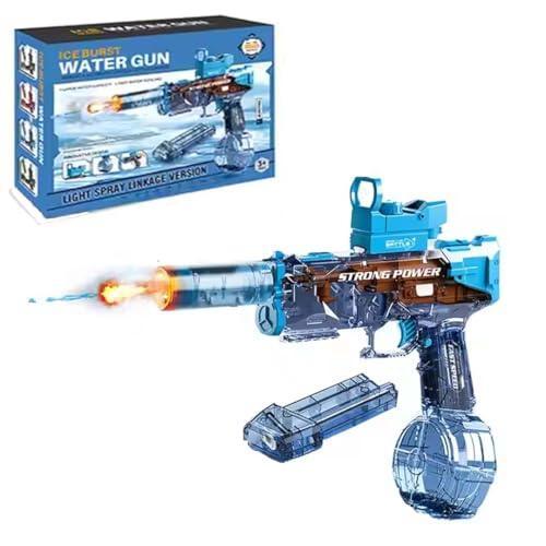 Kids Ultimate Ice Burst Water Blaster – Dual Mode Action for Endless Water Fun (Ice Burst Electric with Manual - Blue) - Jaiman Toys