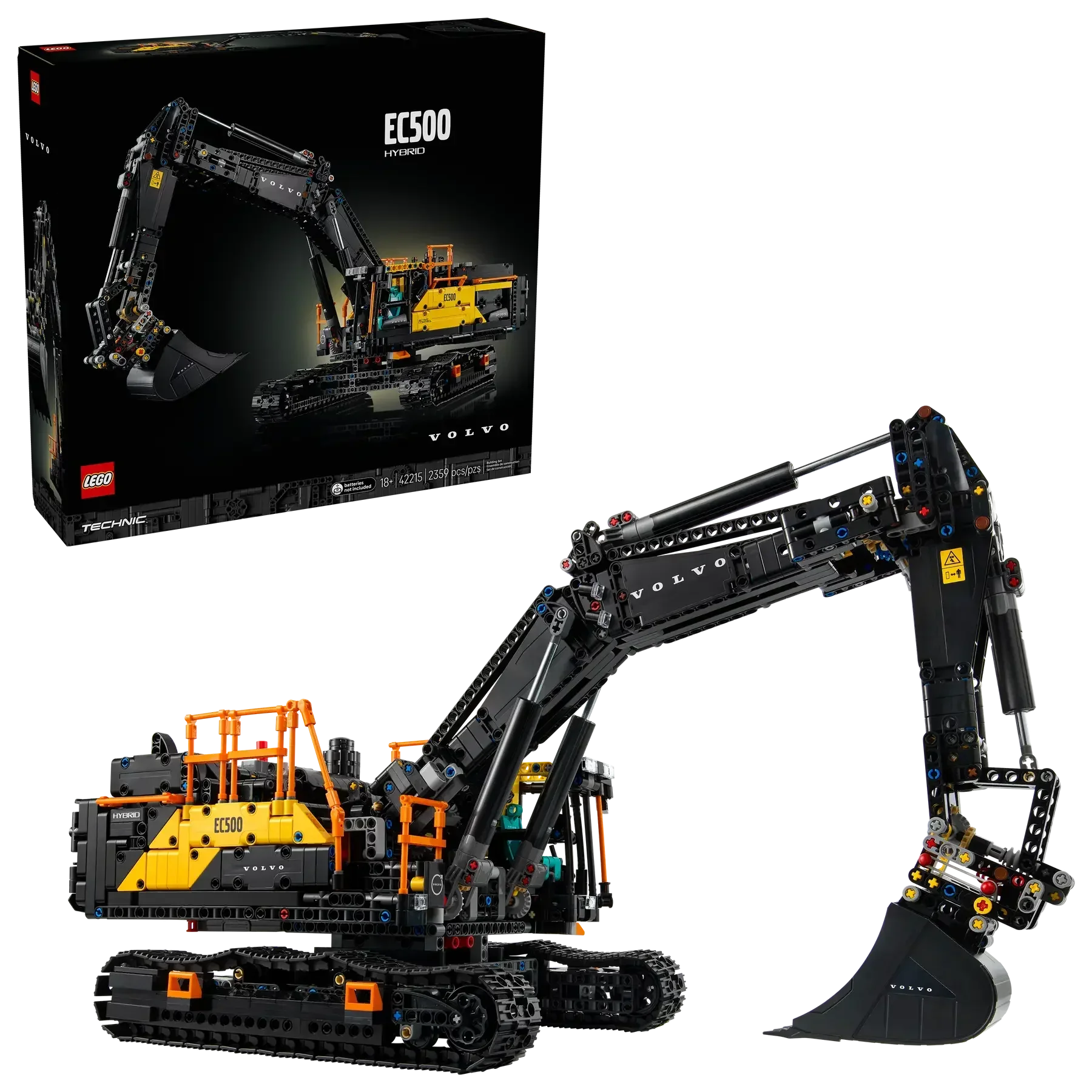 LEGO Technic 42215 Volvo EC500 Hybrid Excavator  2,359-Piece Motorized Display Model for Adults (Ages 18+) - Jaiman Toys