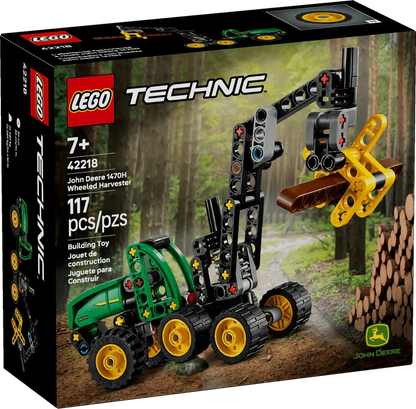 LEGO®42218 Technic John Deere 1470H Wheeled Harvester | 117 Pieces | Engineering Construction Toy | Ages 7+