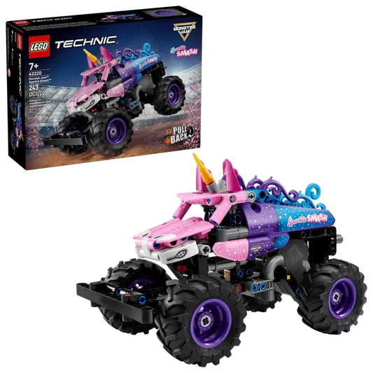 LEGO® 42220 Technic Monster Jam™ Sparkle Smash™ Pull-Back  | 215 Pieces | Ages 7+