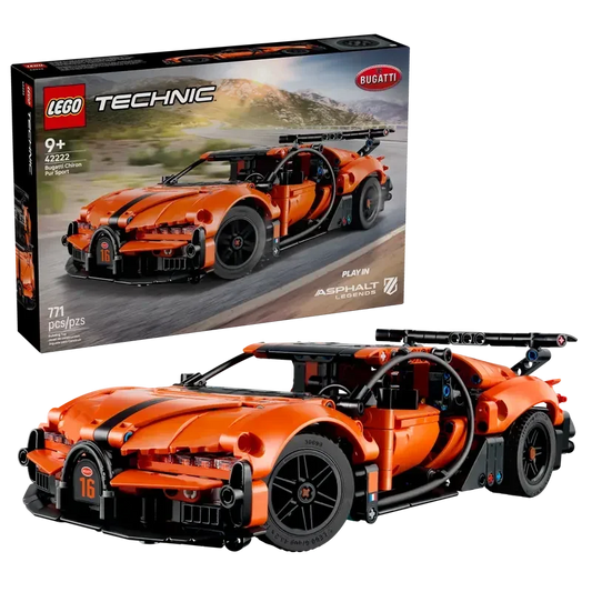 LEGO® 42222 Technic Bugatti Chiron Pur Sport Hypercar | 771 Pieces | Sports Car Building Set | Ages 9+