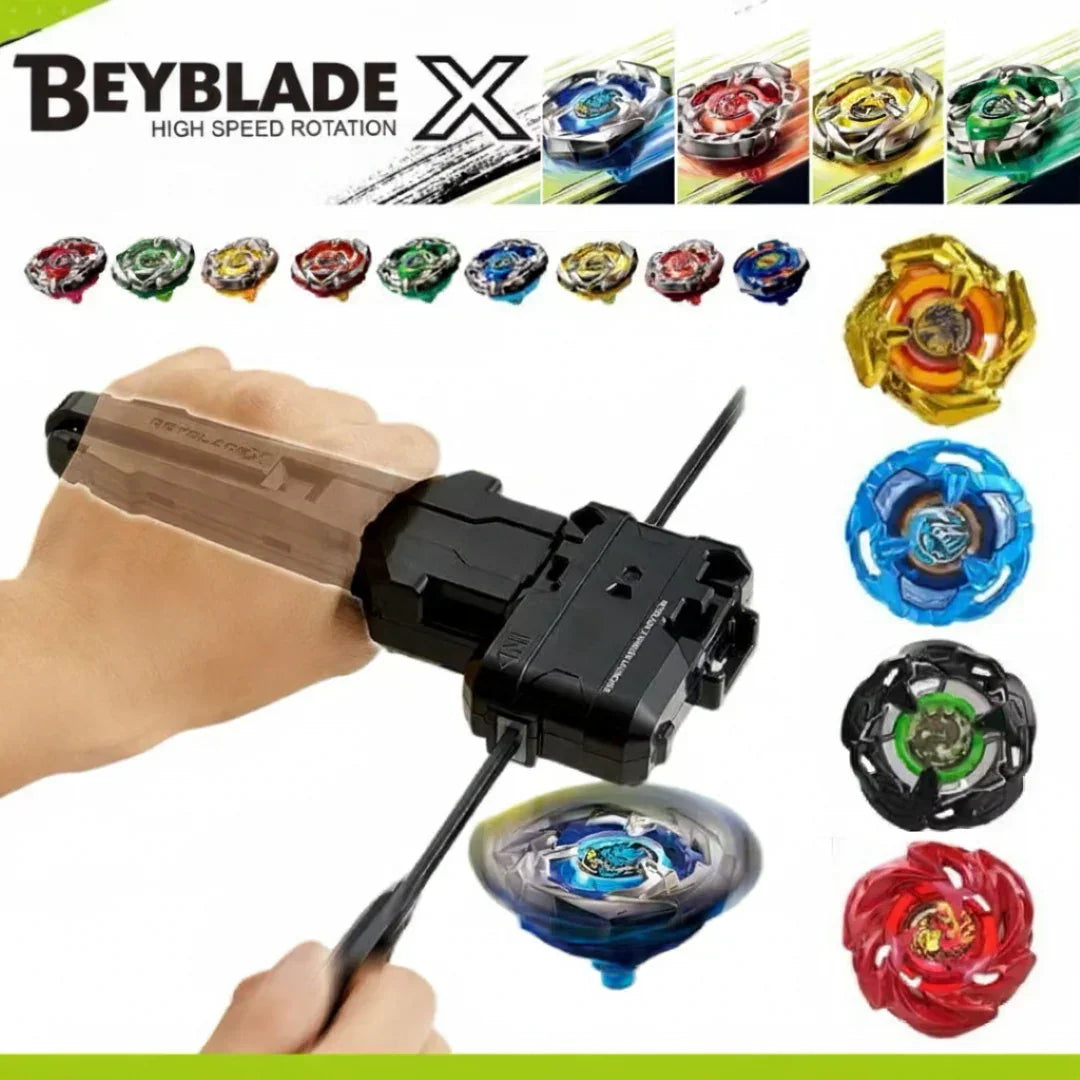 Beyblade X High-Speed Rotation Battle Set -Assorted Colours | Multi Spinning Tops with Launchers | Action Battle-1 Piece Random