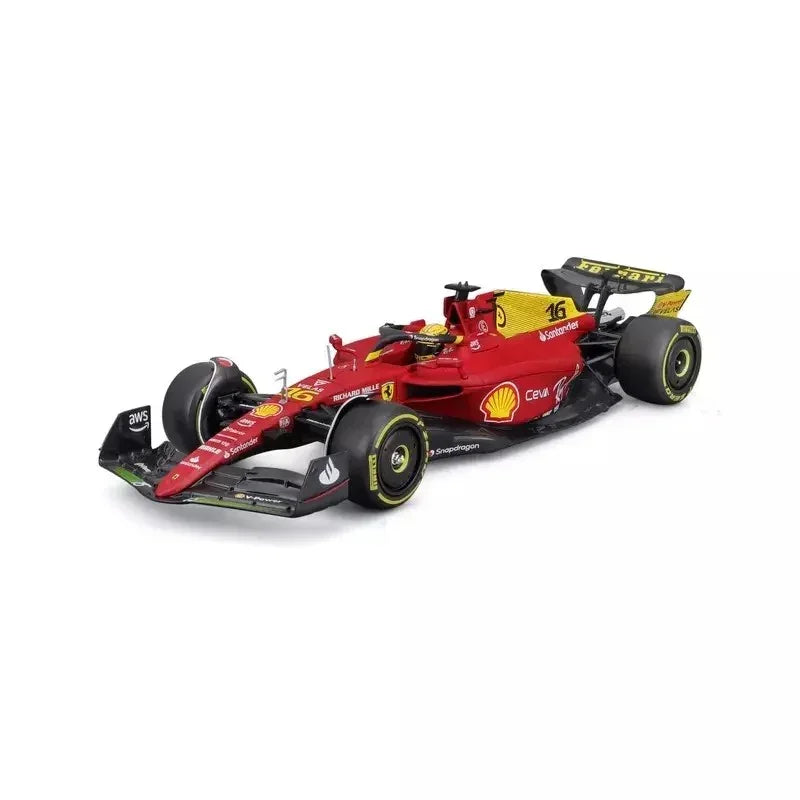 Bburago 1/24 Scale 2022 Ferrari F1-75 #55 Carlos Sainz Formula 1 Car Model for 14+ - Jaiman Toys