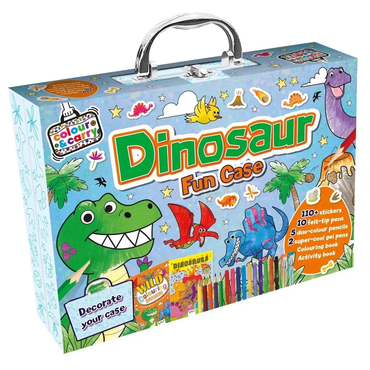 Colour & Carry Dinosaur Fun Colouring Set - Jaiman Toys