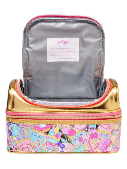 Smiggle Lunch Bag : Golden Icecream Double Decker 7 Inch For Kids - Jaiman Toys