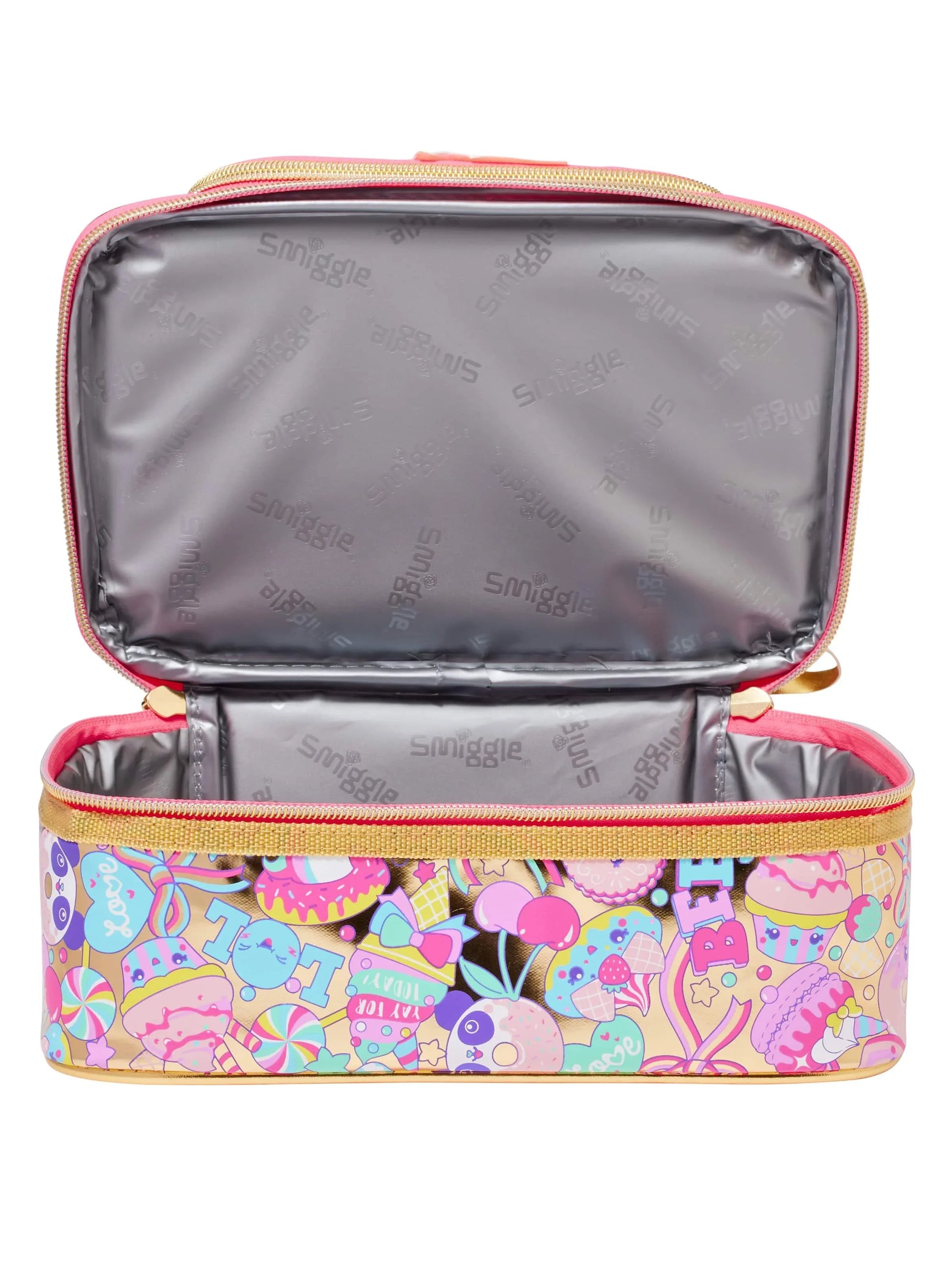 Smiggle Lunch Bag : Golden Icecream Double Decker 7 Inch For Kids - Jaiman Toys