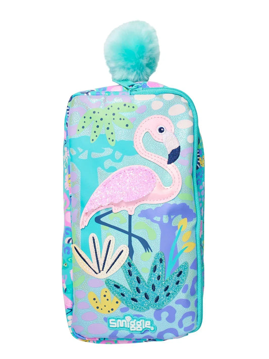 Smiggle Flamingo Pencil Case Pouch For Kids - Jaiman Toys