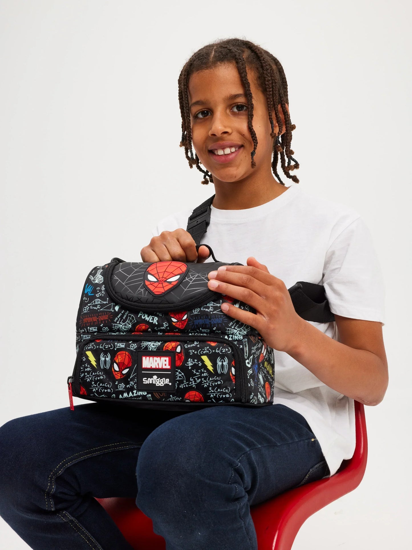 Smiggle Lunch Bag : Spider-Man Double Decker 7 Inch For Kids - Jaiman Toys