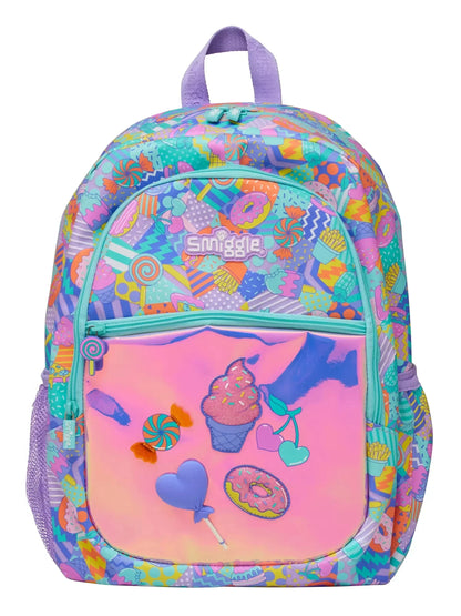Smiggle School Bag : Icecream Colorful & Stylish 16 Inch Backpack for Kids - Jaiman Toys