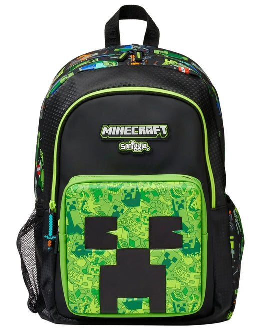 Smiggle School Bag : Minecraft Colorful & Stylish 16 Inch Backpack for Kids - Jaiman Toys