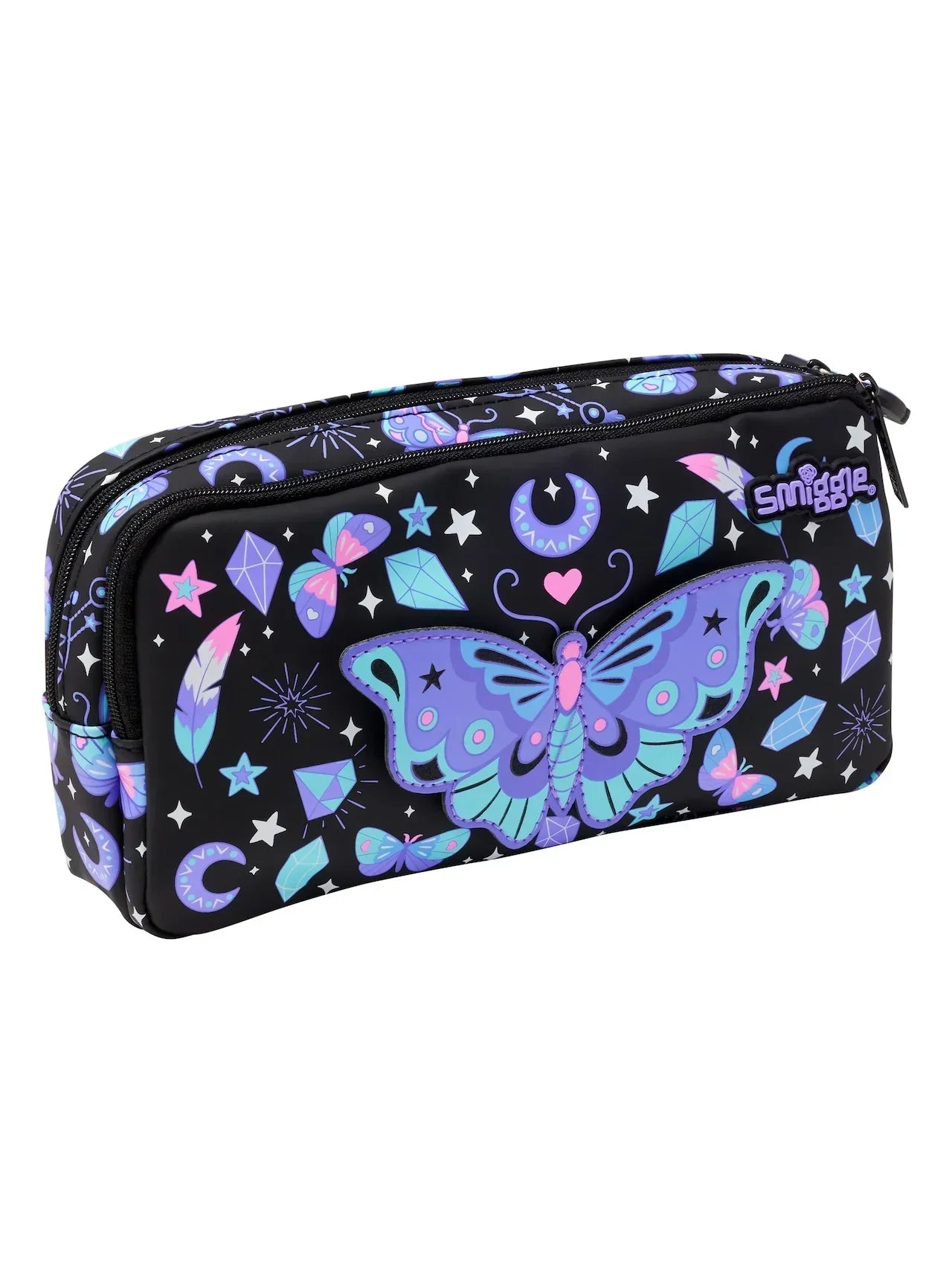 Smiggle Butterfly Pencil Case Pouch For Kids - Jaiman Toys
