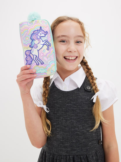 Smiggle Unicorn Pencil Case Pouch For Kids - Jaiman Toys