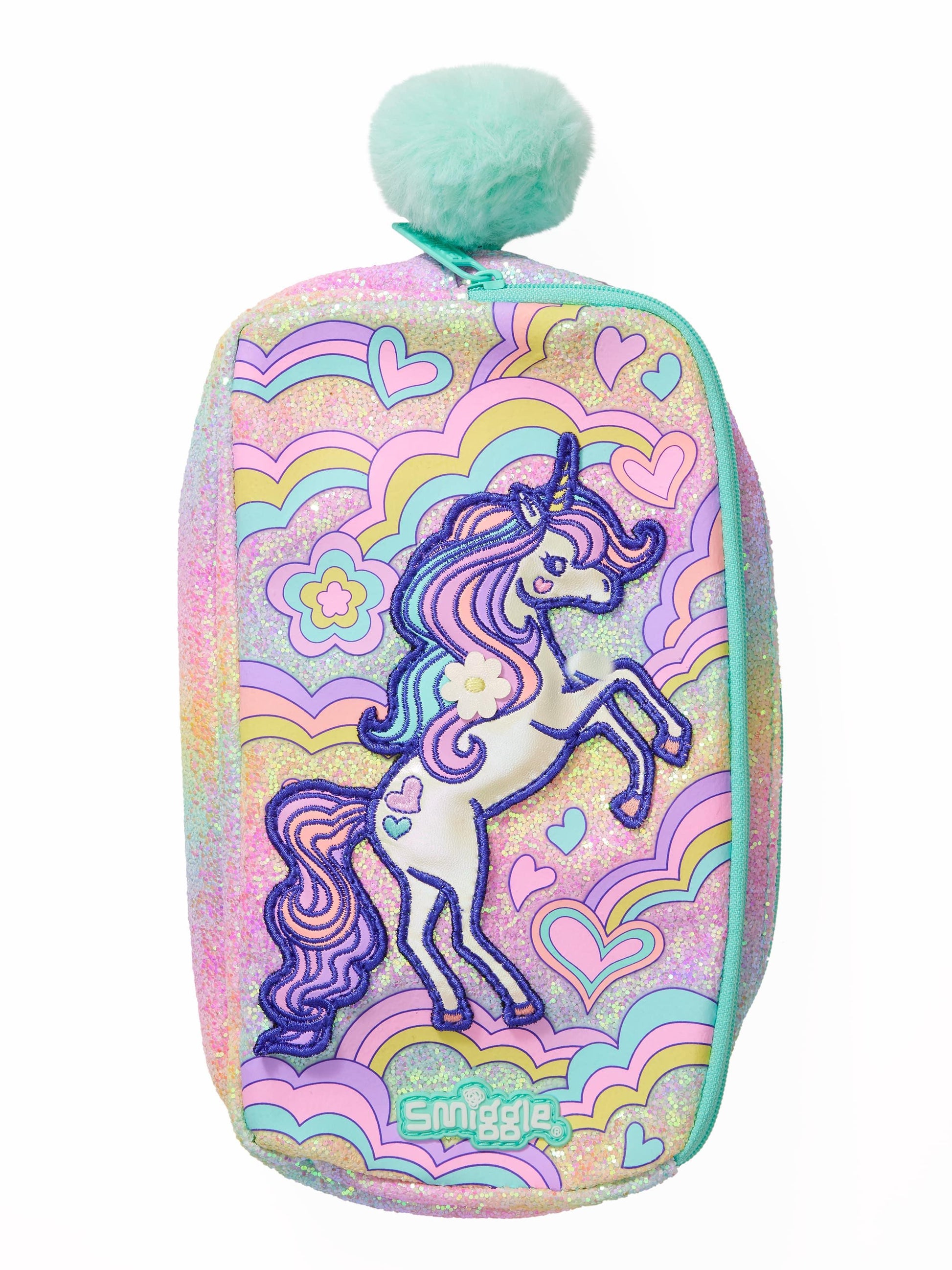 Smiggle Unicorn Pencil Case Pouch For Kids - Jaiman Toys