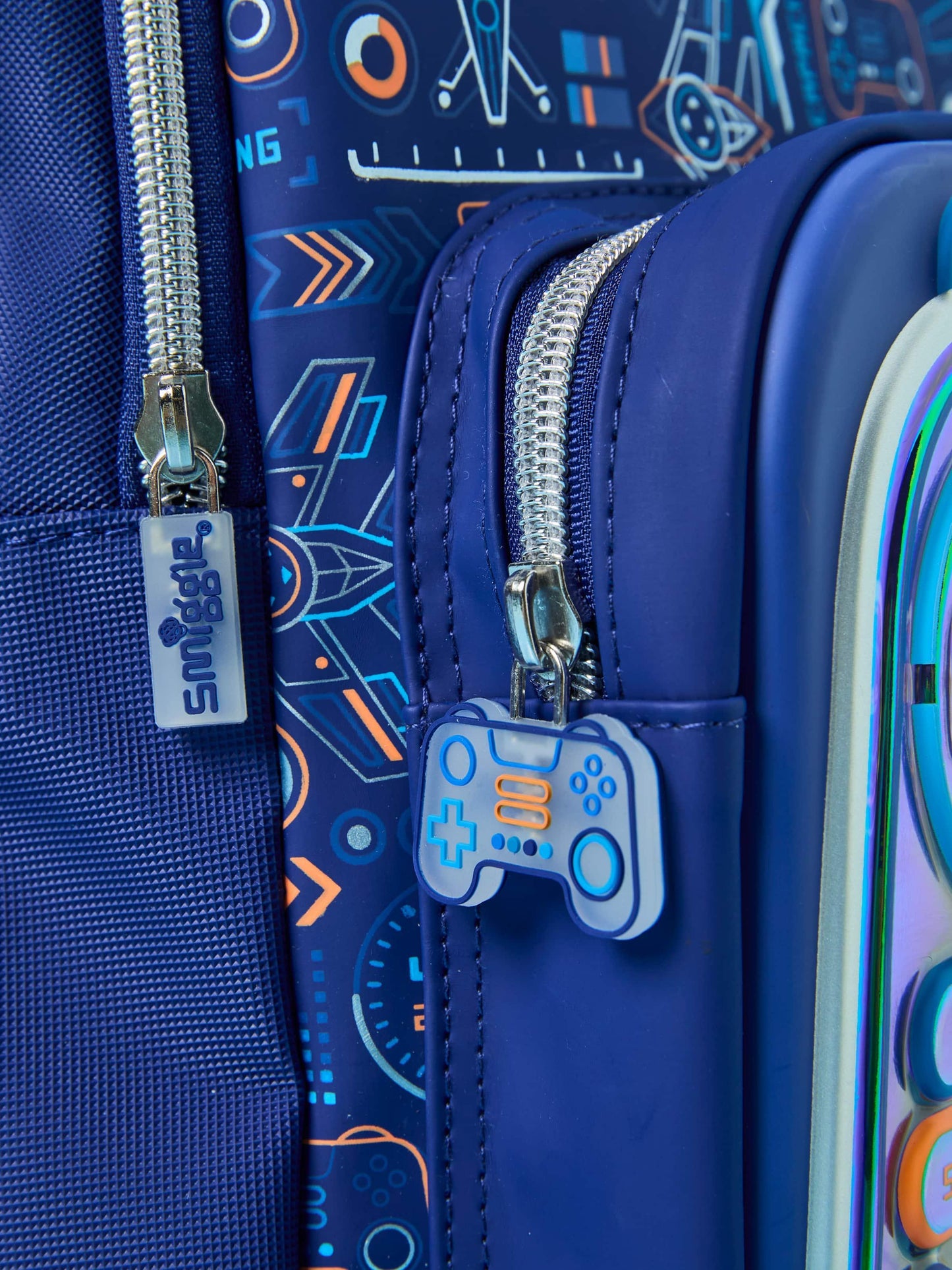 Smiggle School Bag : Game Console Controller Colorful & Stylish 16 Inch Backpack for Kids - Jaiman Toys