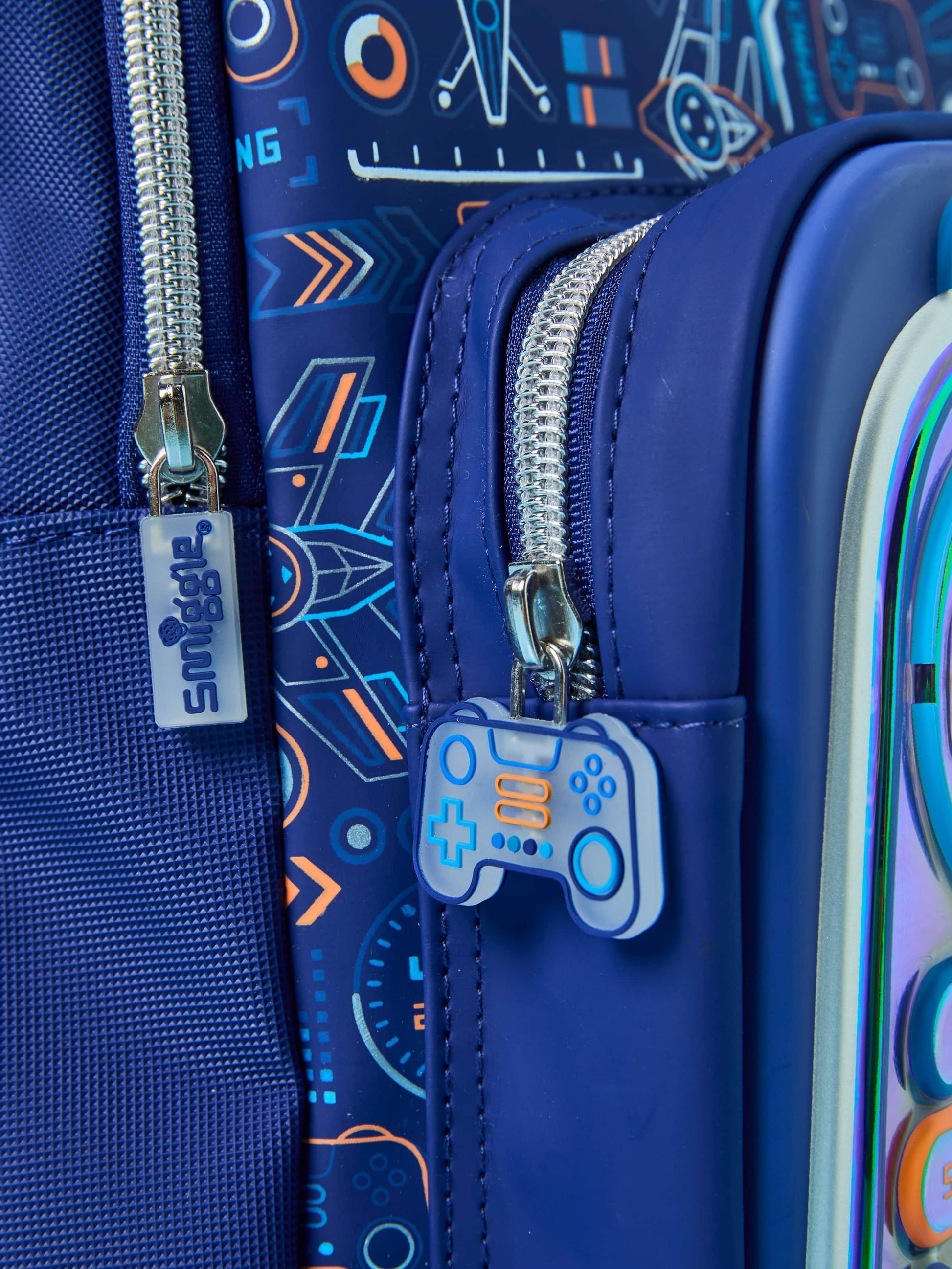 Smiggle School Bag : Game Console Controller Colorful & Stylish 16 Inch Backpack for Kids - Jaiman Toys