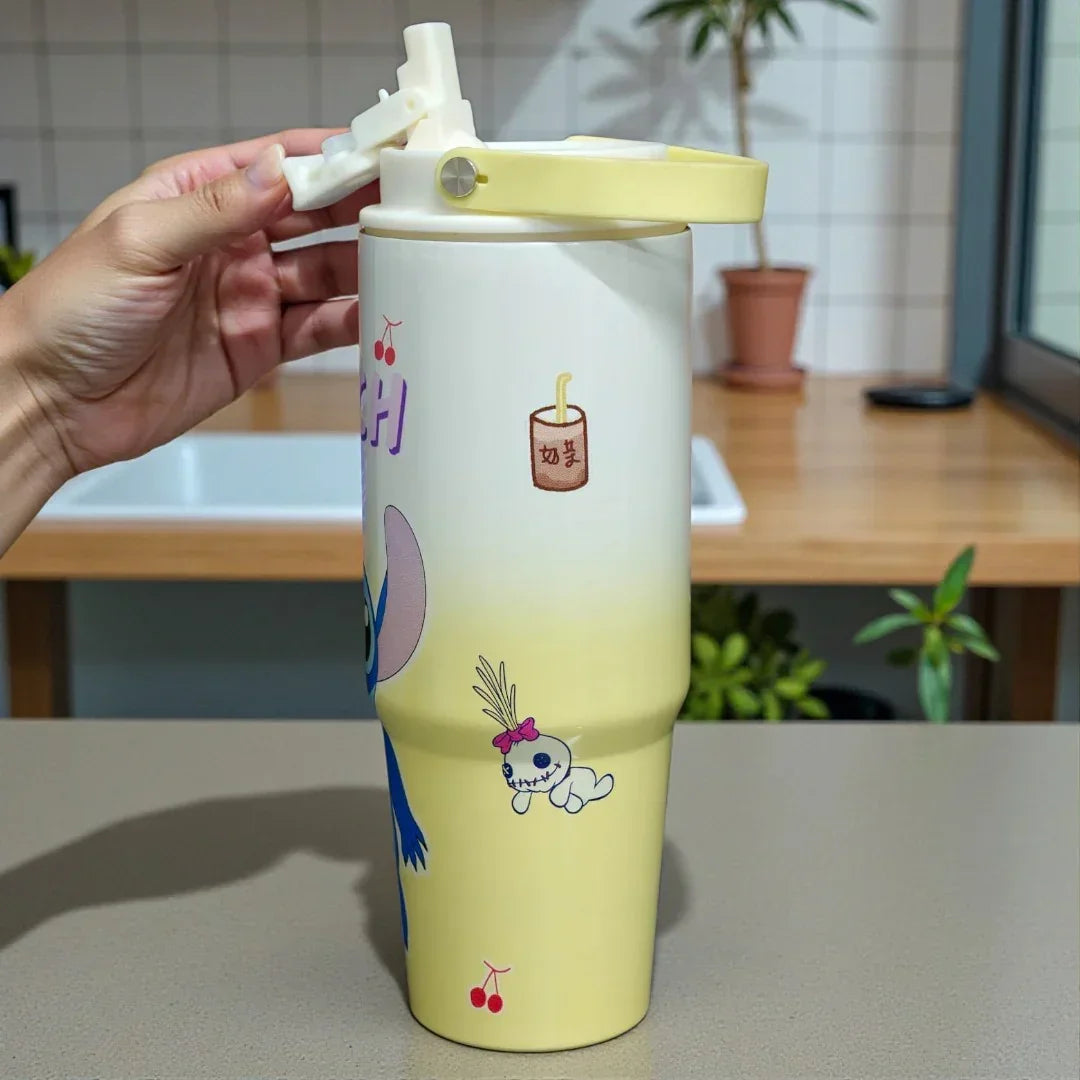 Stitch 900 ml (30 oz) Vacuum Insulated Stainless Steel Sipper Water Bottle