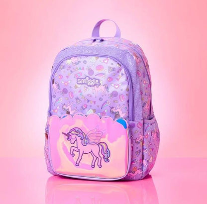 Smiggle School Bag : Unicorn Colorful & Stylish 16 Inch Backpack for Kids - Jaiman Toys