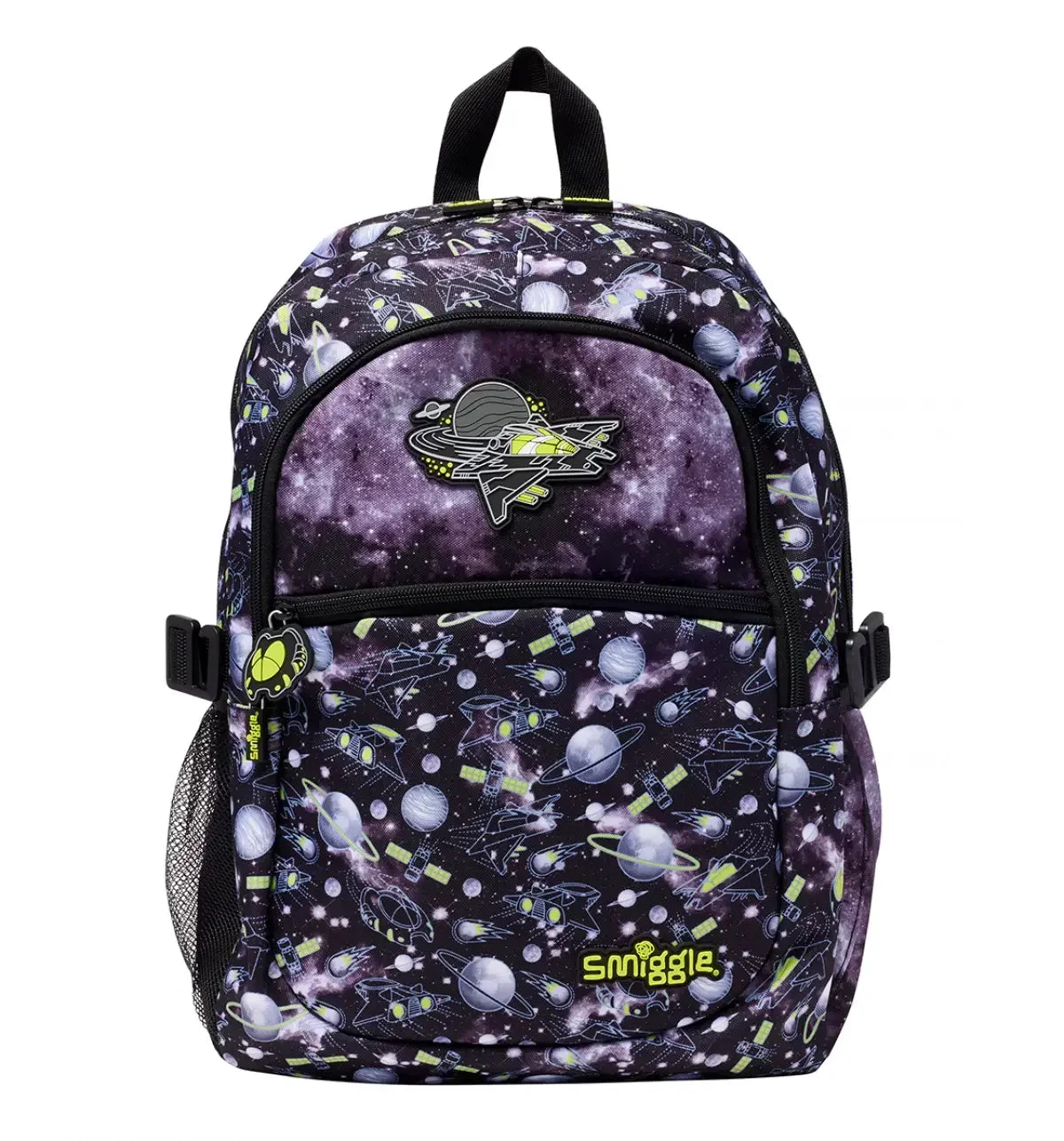 Smiggle School Bag : Space Fly High Colorful & Stylish 16 Inch Backpack for Kids - Jaiman Toys