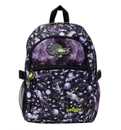 Smiggle School Bag : Space Fly High Colorful & Stylish 16 Inch Backpack for Kids - Jaiman Toys