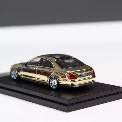 STREET WARRIOR 1:64 Mercedes-Benz S600 (W220) Die-Cast Model Car | Premium Luxury Sedan Collectible with Display Case | 3 Variants