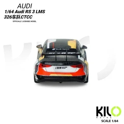 KILO 1:64 Works Audi RS3 LMS TCR 2021  Die-Cast Race Car | 4 Livery Versions | Official Licensed