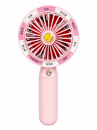 Portable Mini Handheld USB Fan for Kids | Rechargeable Cute Desk & Travel Cooling Fan