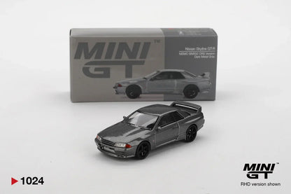 Mini GT 1:64 Nissan Skyline GT-R BNR32 NISMO CRS Dark Metal Gray | RHD Diecast Model Car