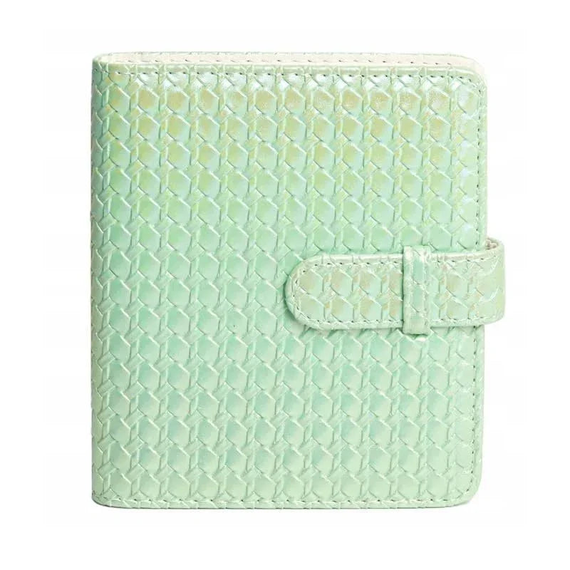 Iridescent PU Leather Case &amp; Photo Album Set for Fujifilm Instax Mini 12 – Includes Carrying Case &amp; 64 Sheets Photo Album (Mint Green) - Jaiman Toys