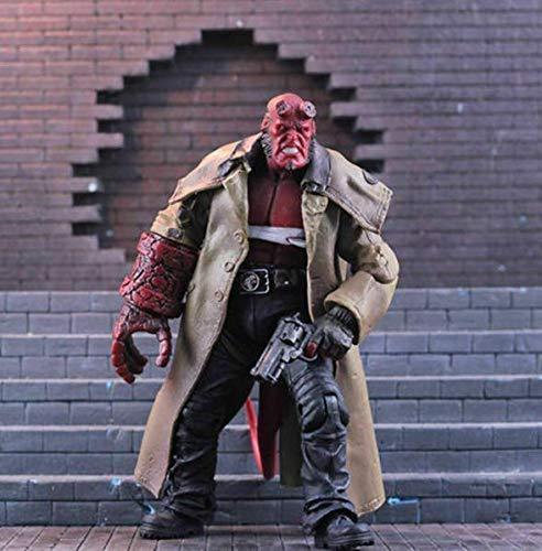 Wounded Hellboy Action Figure – Series II Movie Collectible with Samaritan Handgun (7 Inch)- High Quality